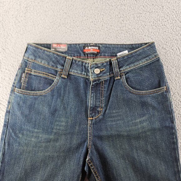 Bulwark FR Jeans Women 10 33x33 Blue High Rise Straight Flame Resistant Curvy - Picture 2 of 16